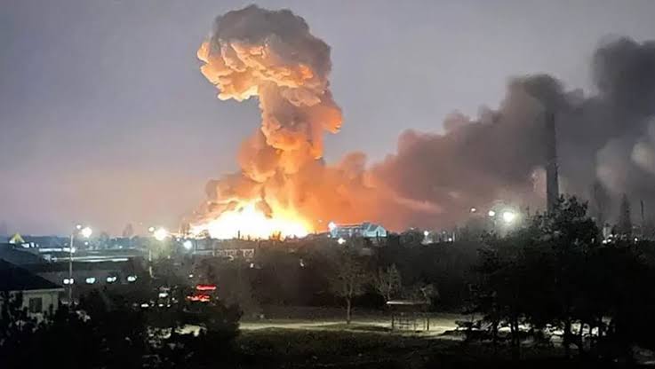 Ukrayna’nın başkenti Kiev’de büyük patlama