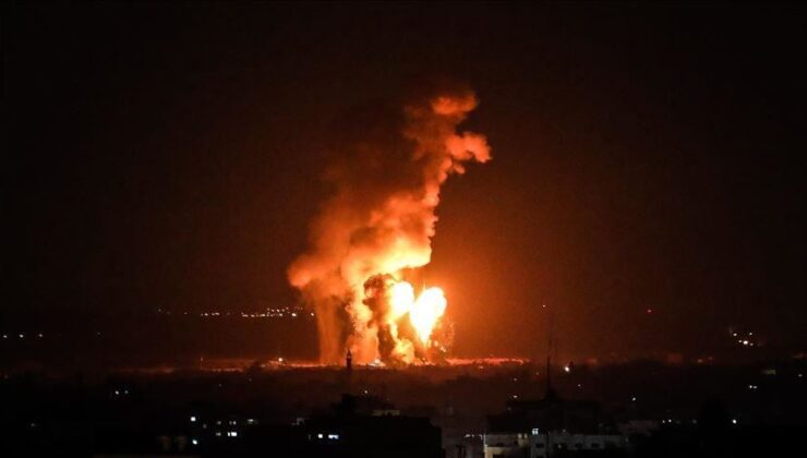 İşgalci İsrail Gazze’ye hava saldırısı düzenledi