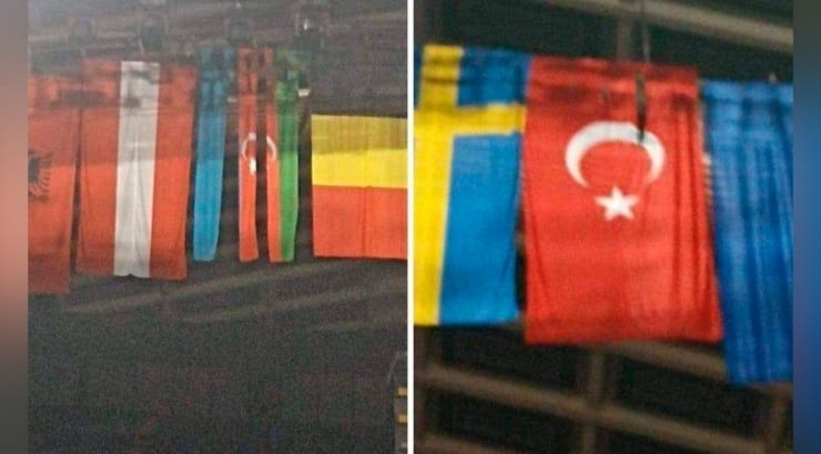 Ermeniler, uluslararası spor müsabakalarında temsil edilen ülkelerin bayrakları arasında Türkiye