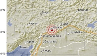 Malatya’da 4.8 şiddetinde deprem