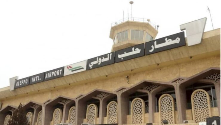 SANA: Halep havaalanı İsrail hava saldırısı nedeniyle hizmet dışı kaldı