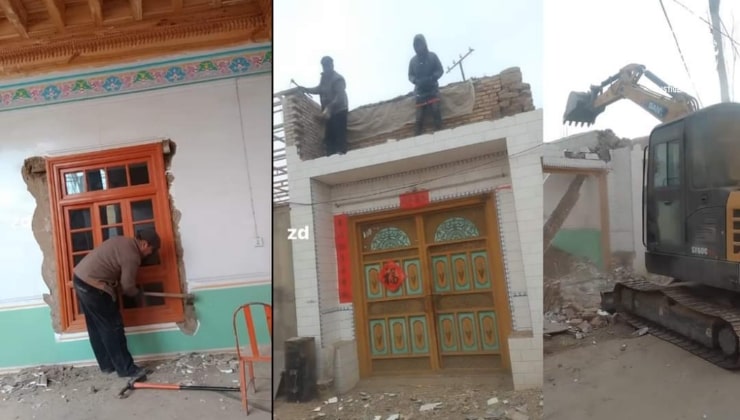 İşgalci Çin, Uygur evlerini zorla yıkıyor!