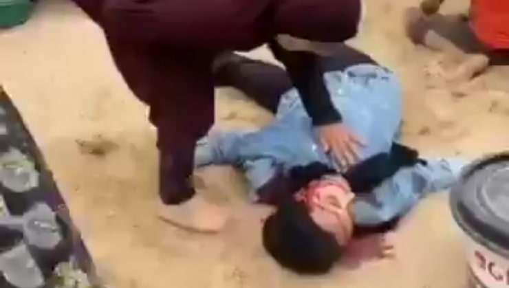 Siyonist işgalciler güvenli bölge olarak ilan ettikleri Refah'ın Mevasi bölgesinde