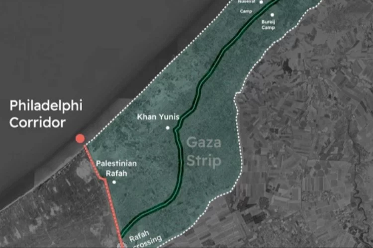 İşgalci israil ordusu, Gazze ile Mısır sınırı boyunca uzanan ve