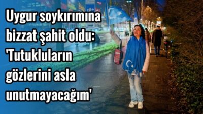 İşgalci Çin’in Doğu Türkistan’daki toplama kampları şahidi Kalbinur Sıddık Hollanda’da